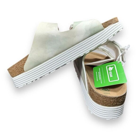 NEW Birkenstock Women's Size 6 Arizona Grooved Vegan Platform Papillio Sandals - Picture 5 of 8